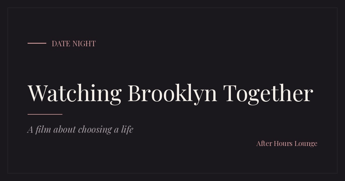 Watching Brooklyn Together editorial card