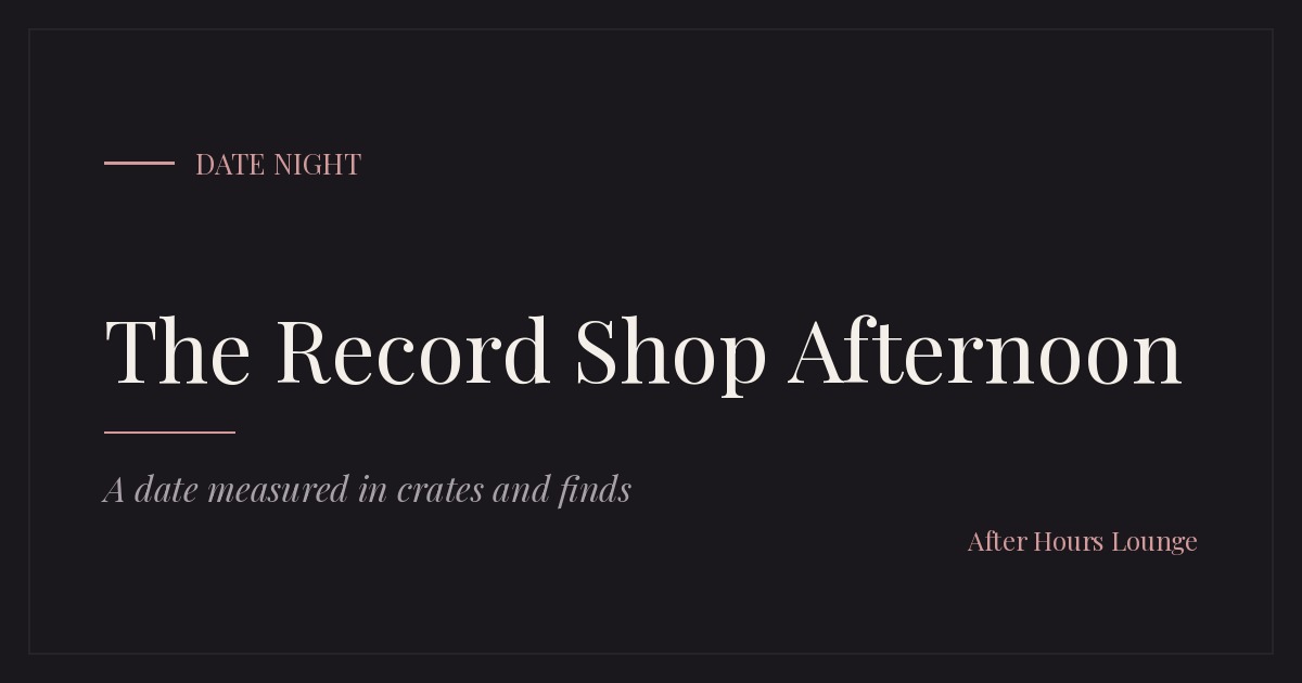 The Record Shop Afternoon editorial card