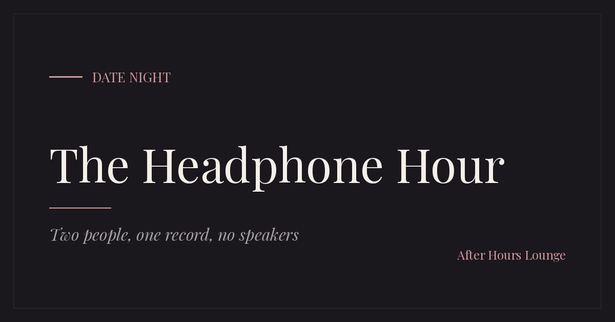 The Headphone Hour editorial card