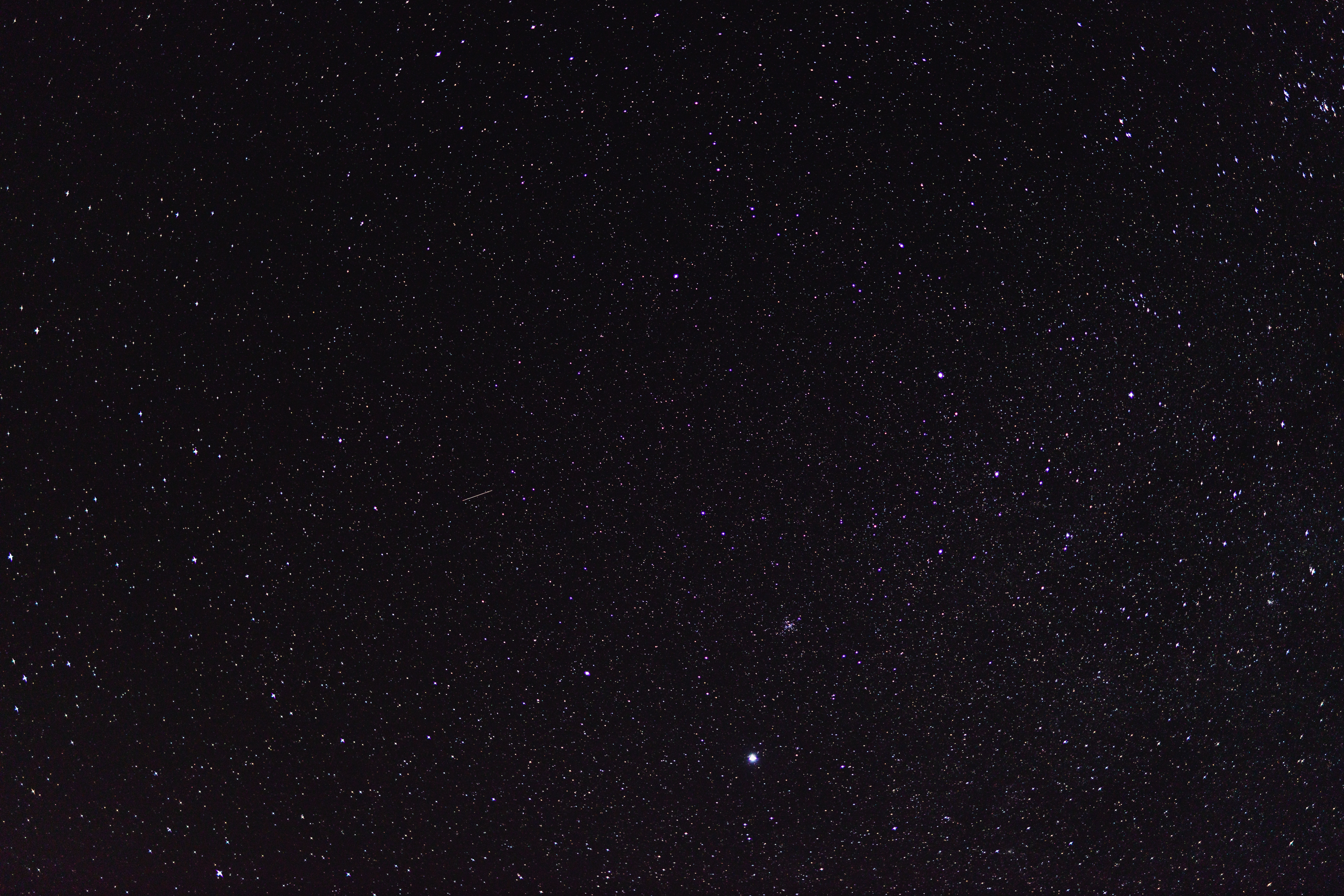 A clear starry night sky